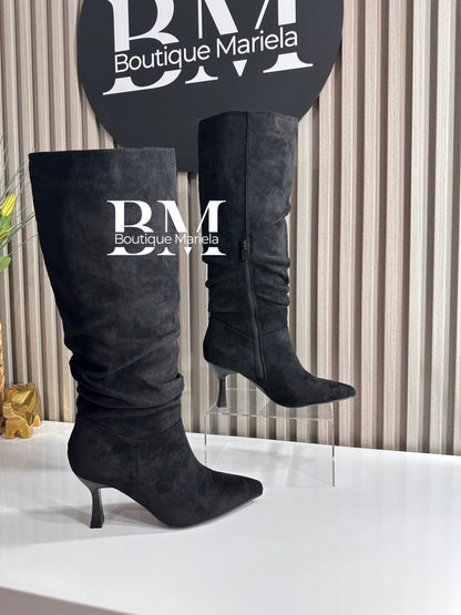 Botas Arrugadas Negras