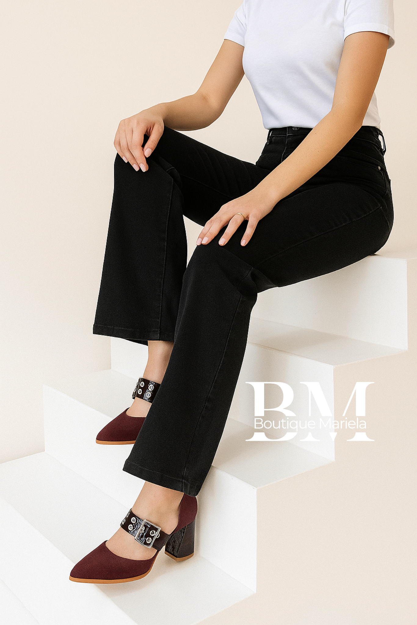 Puntas con talón Burdeo