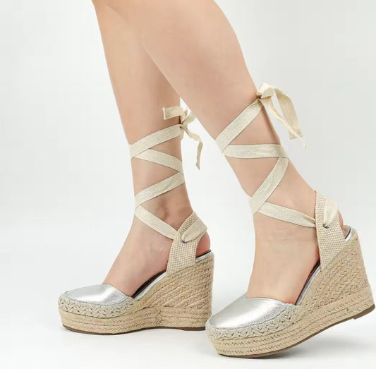 Sandalias Cinto Plata