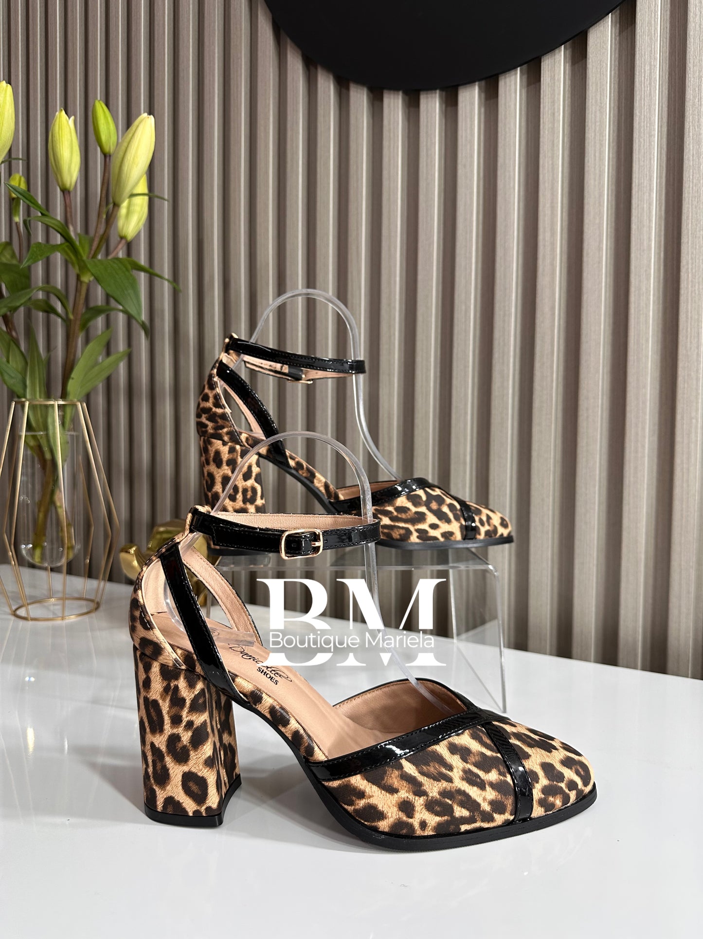 Sandalias Tobillera Print