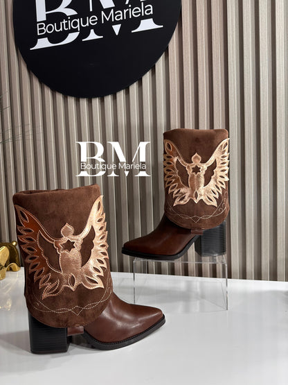 Botas Texanas Chocolate 2 en 1