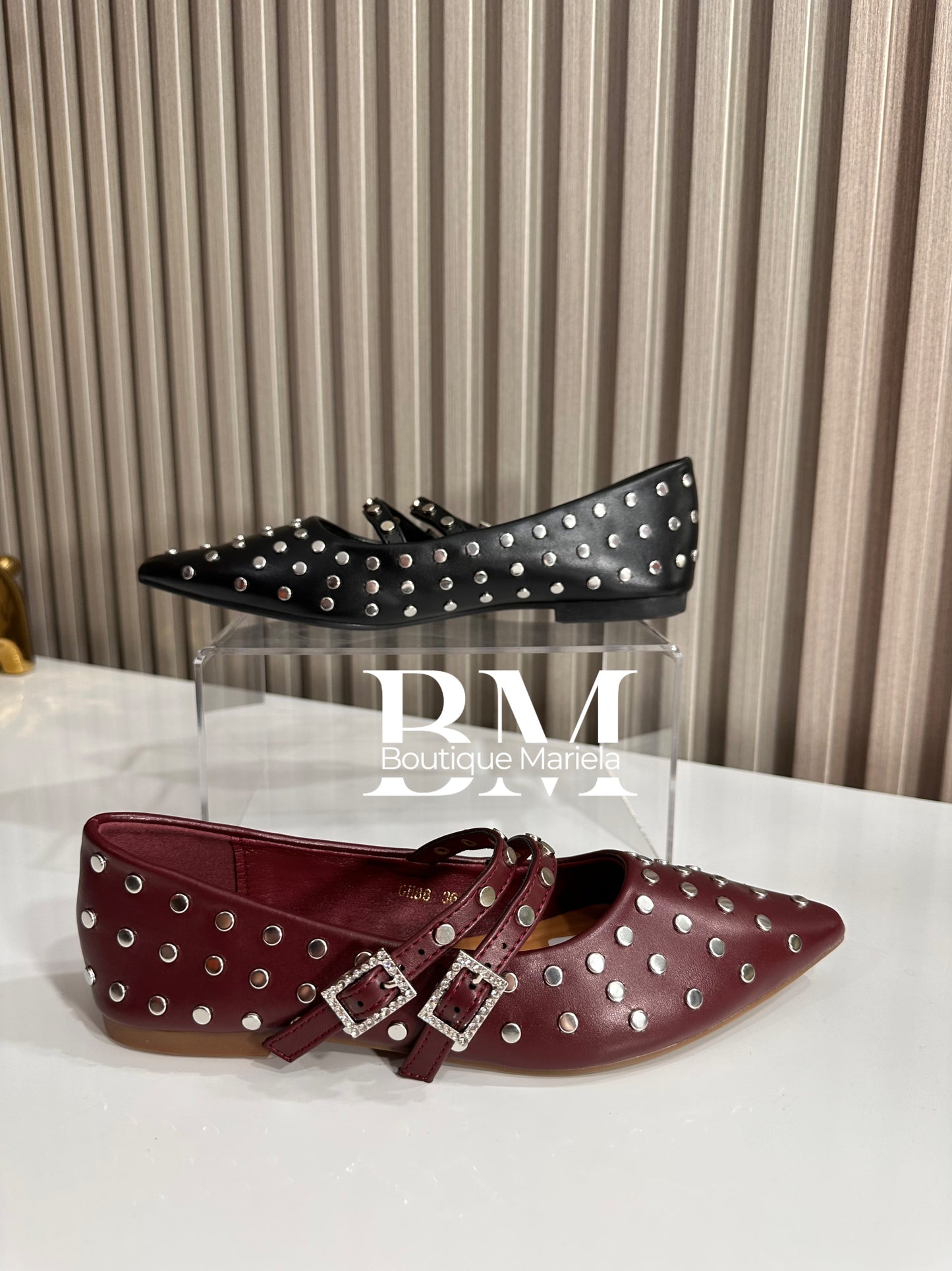Ballerinas Tachas Negro
