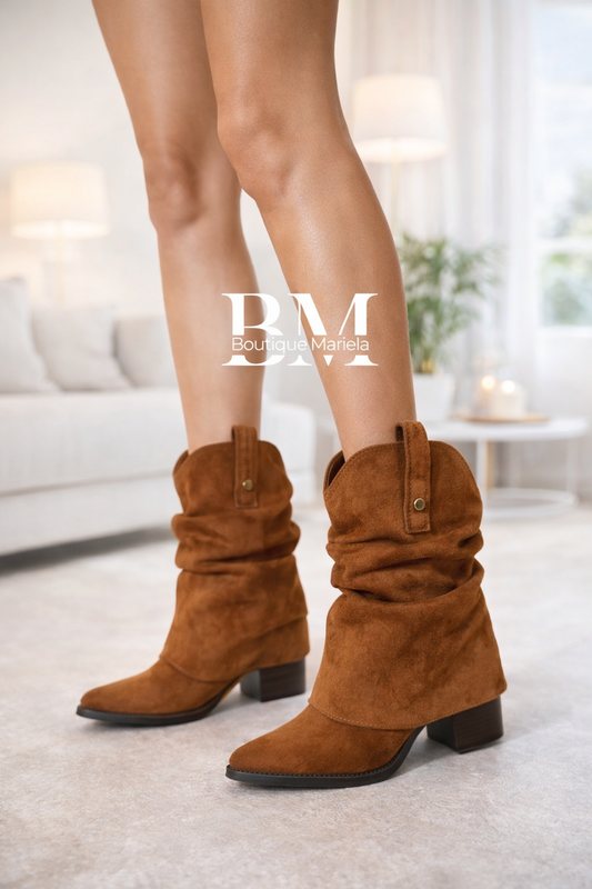 Botas Arrugadas Camel
