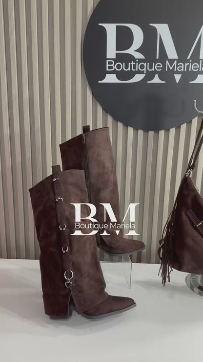 Botas Argollas Café
