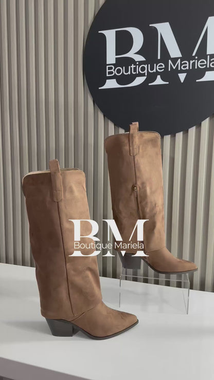 Botas Polaina Tabaco