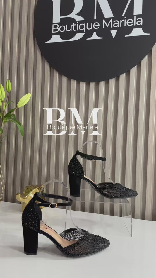 Stilettos Tobillera Brillos