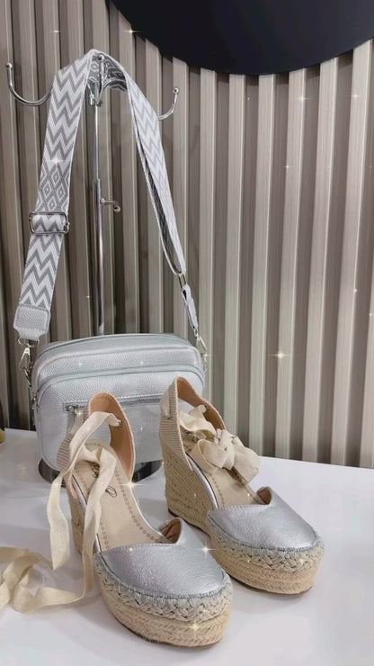 Sandalias Cinto Plata