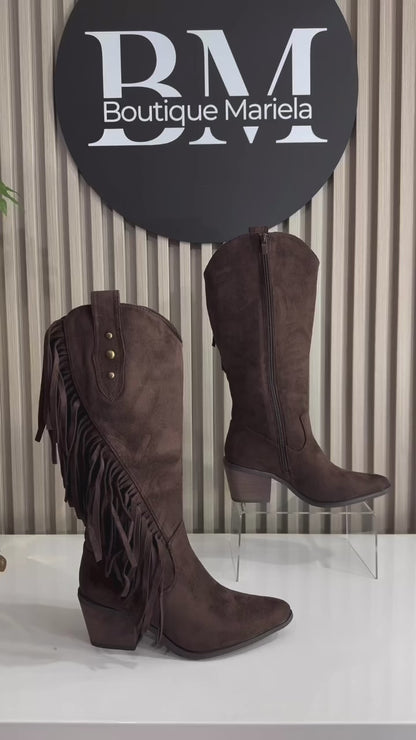 Botas Texanas Flecos
