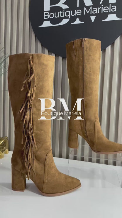 Botas Camel Flecos