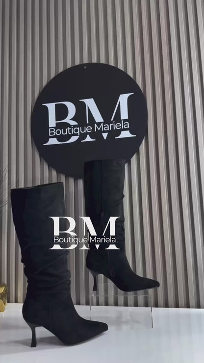 Botas Arrugadas Agamuzada