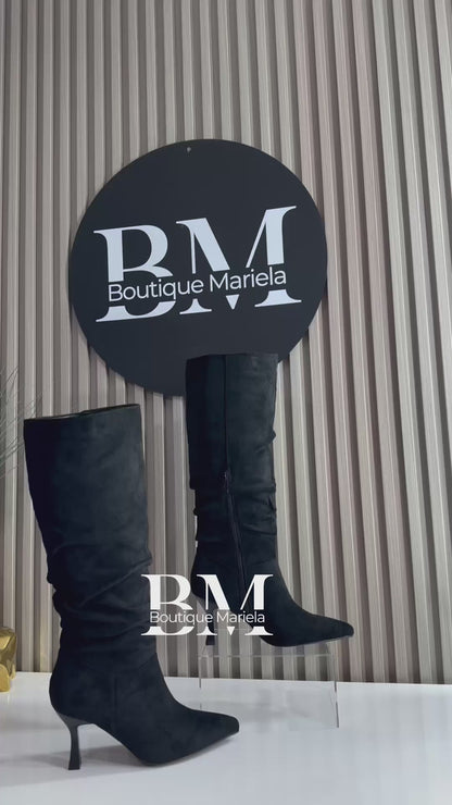 Botas Arrugadas Negras