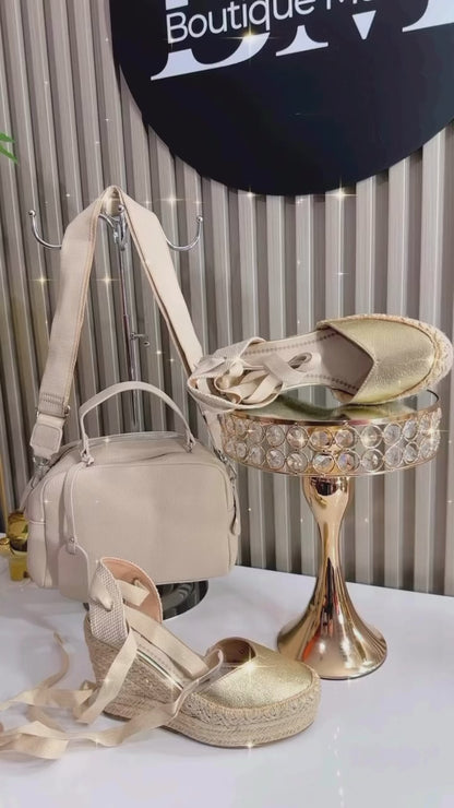 Sandalias Cinto Dorada