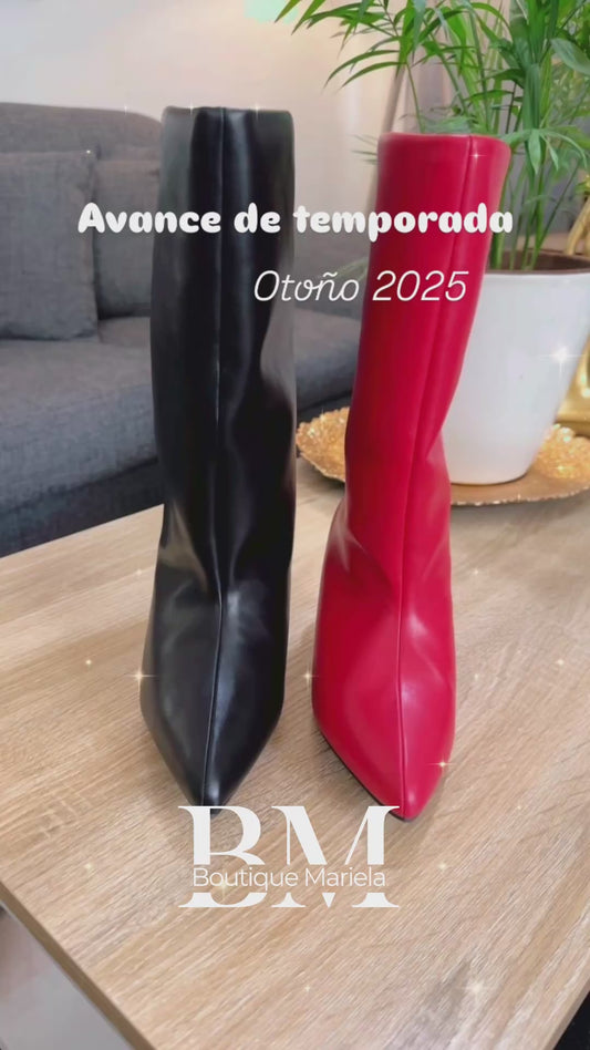 Botas eco cuero lisa