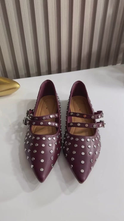 Ballerinas Tachas Burdeo